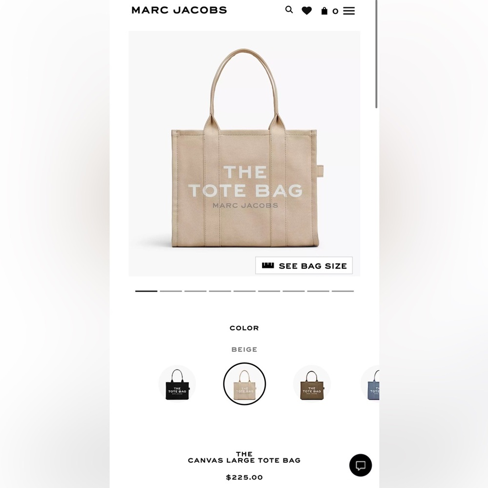Marc Jacobs Large Tote Bag! Beige